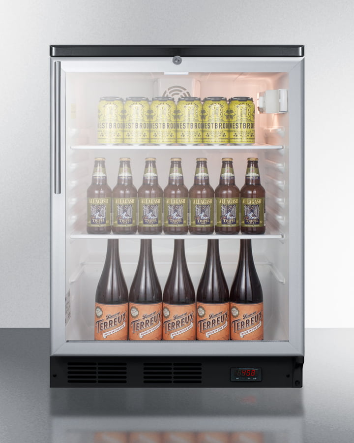 Summit SCR600BGLBIDTPUBHV 24" Wide Built-In Craft Beer Pub Cellar