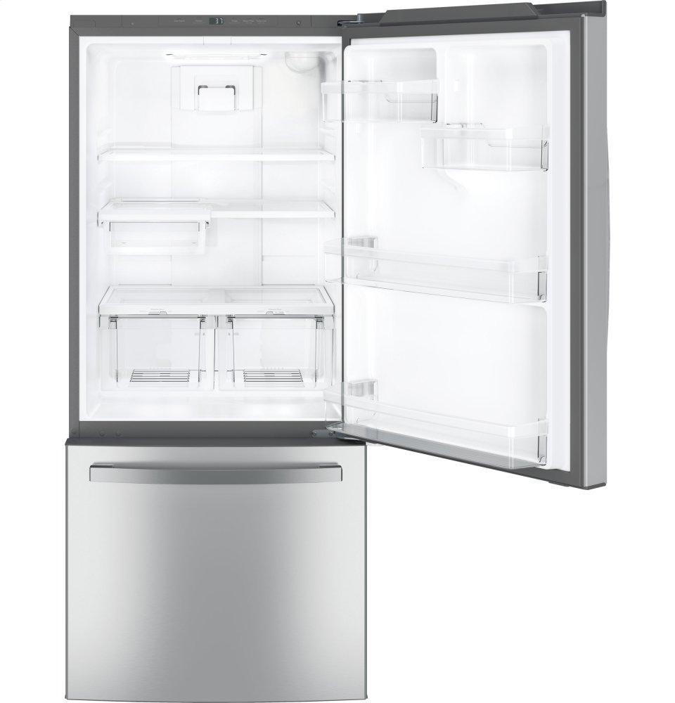 Ge Appliances GDE21EYKFS Ge® Energy Star® 21.0 Cu. Ft. Bottom-Freezer Refrigerator