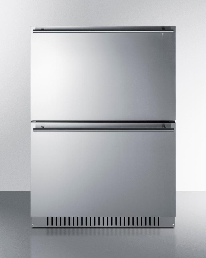 Summit ADRD241CSS 24" Wide 2-Drawer All-Refrigerator, Ada Compliant