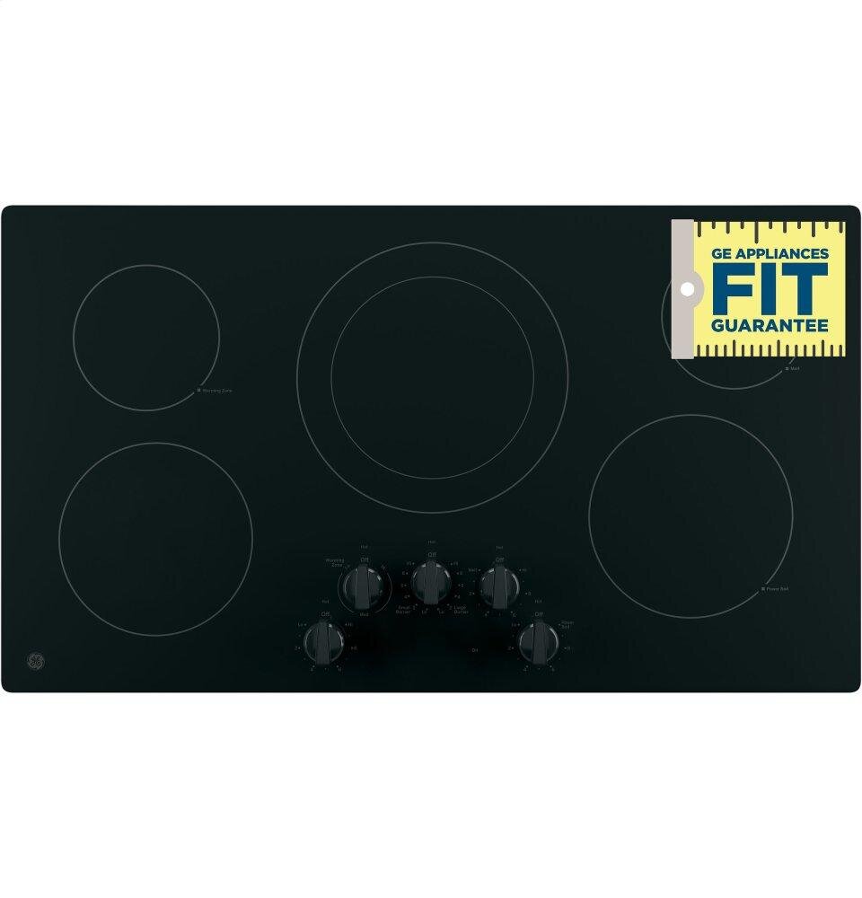 Ge Appliances JP3036DLBB Ge® 36" Built-In Knob Control Electric Cooktop