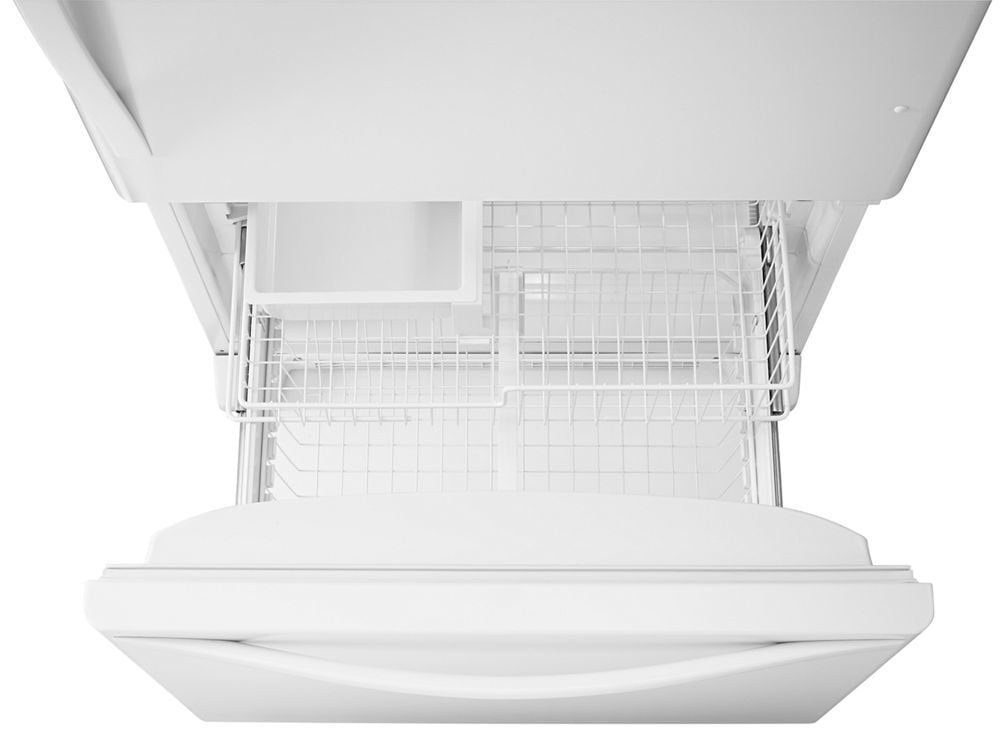 Whirlpool WRB329DMBW 30-Inches Wide Bottom-Freezer Refrigerator With Spillguard Glass Shelves - 18.7 Cu. Ft.