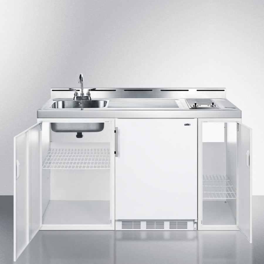 Summit C60ELGLASS 60" Wide All-In-One Kitchenette