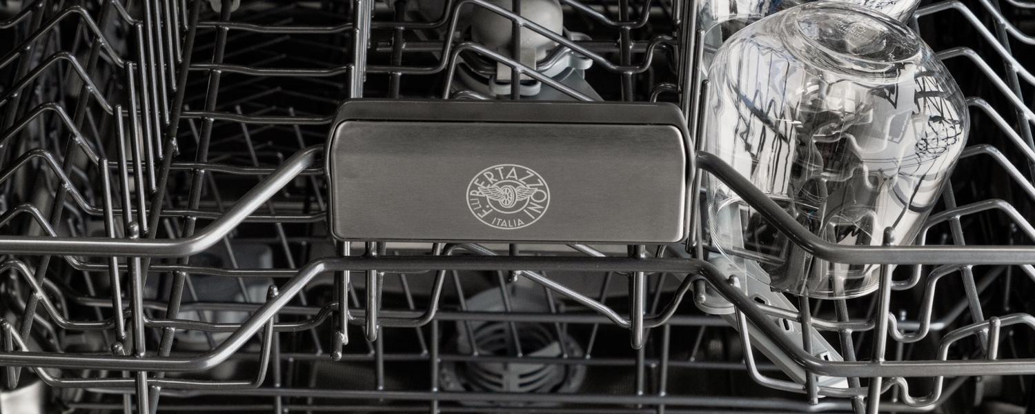 Bertazzoni DW24T3IXV 24 Inch Dishwasher Tall Tub With Stainless Steel Panel And Bar Handle, 15 Place Settings, 42 Db, 6 Wash Cycles Stainless Steel