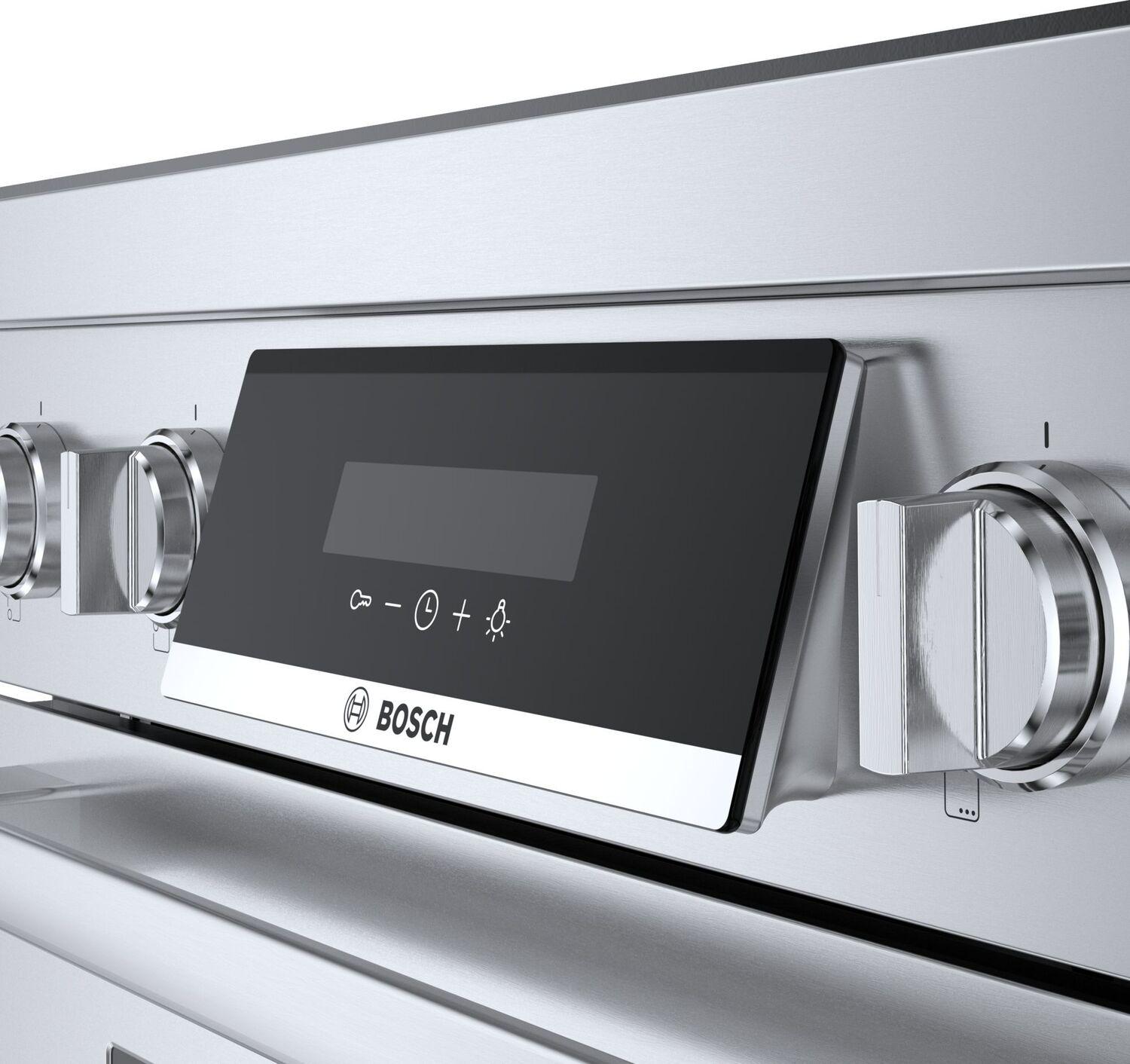 Bosch HIS8055U 800 Series Induction Freestanding Range 30'' Stainless Steel HIS8055U