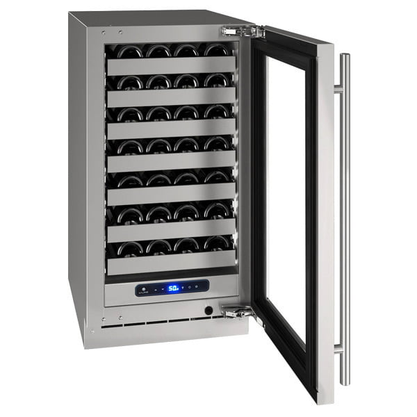 U-Line UHWC518SG51A Hwc518 18" Wine Refrigerator With Stainless Frame Finish And Left-Hand Hinge Door Swing (115 V/60 Hz Volts /60 Hz Hz)