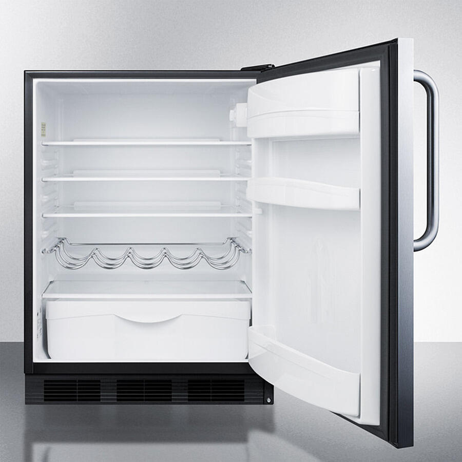 Summit FF63BKSSTB 24" Wide All-Refrigerator