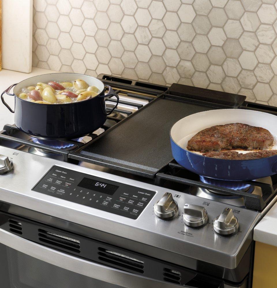 Ge Appliances JGSS86SPSS Ge® 30" Slide-In Front Control Gas Double Oven Range
