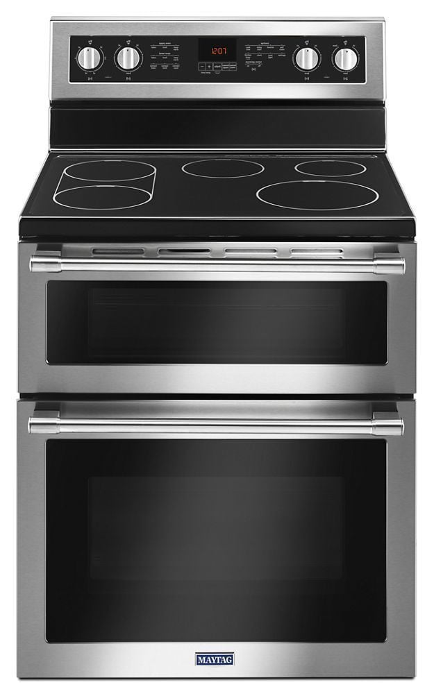 Maytag MET8800FZ 30-Inch Wide Double Oven Electric Range With True Convection - 6.7 Cu. Ft.