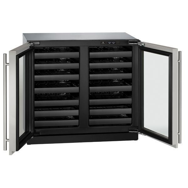 U-Line U3036WCWCS00B 3036Wcwc 36" Dual-Zone Wine Refrigerator With Stainless Frame Finish (115 V/60 Hz Volts /60 Hz Hz)