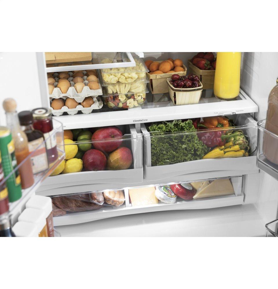Ge Appliances PYE22KBLTS Ge Profile™ Series Energy Star® 22.1 Cu. Ft. Counter-Depth French-Door Refrigerator With Hands-Free Autofill