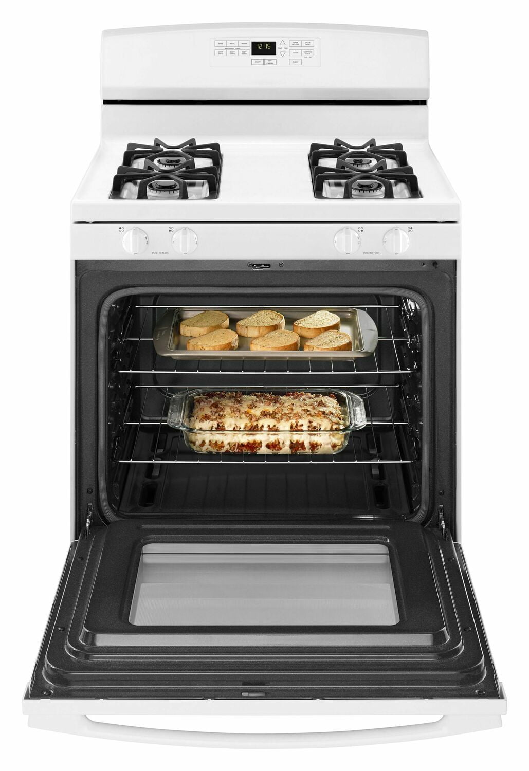 Amana AGR6603SFW 30-Inch Gas Range With Self-Clean Option - White