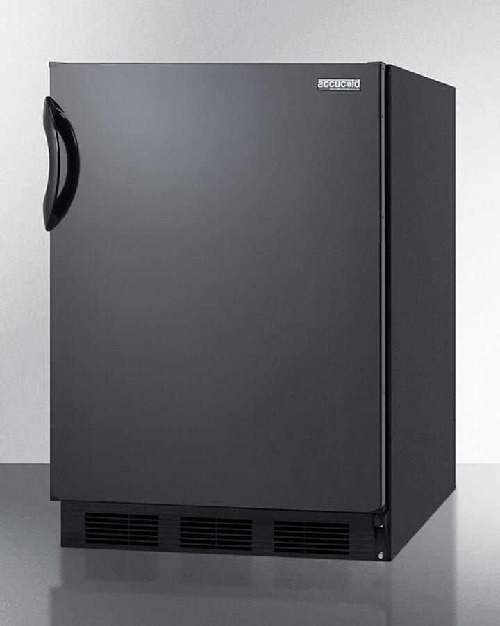 Summit CT66BK Freestanding Refrigerator-Freezer For General Purpose Use, With Dual Evaporator Cooling, Cycle Defrost, And Black Exterior