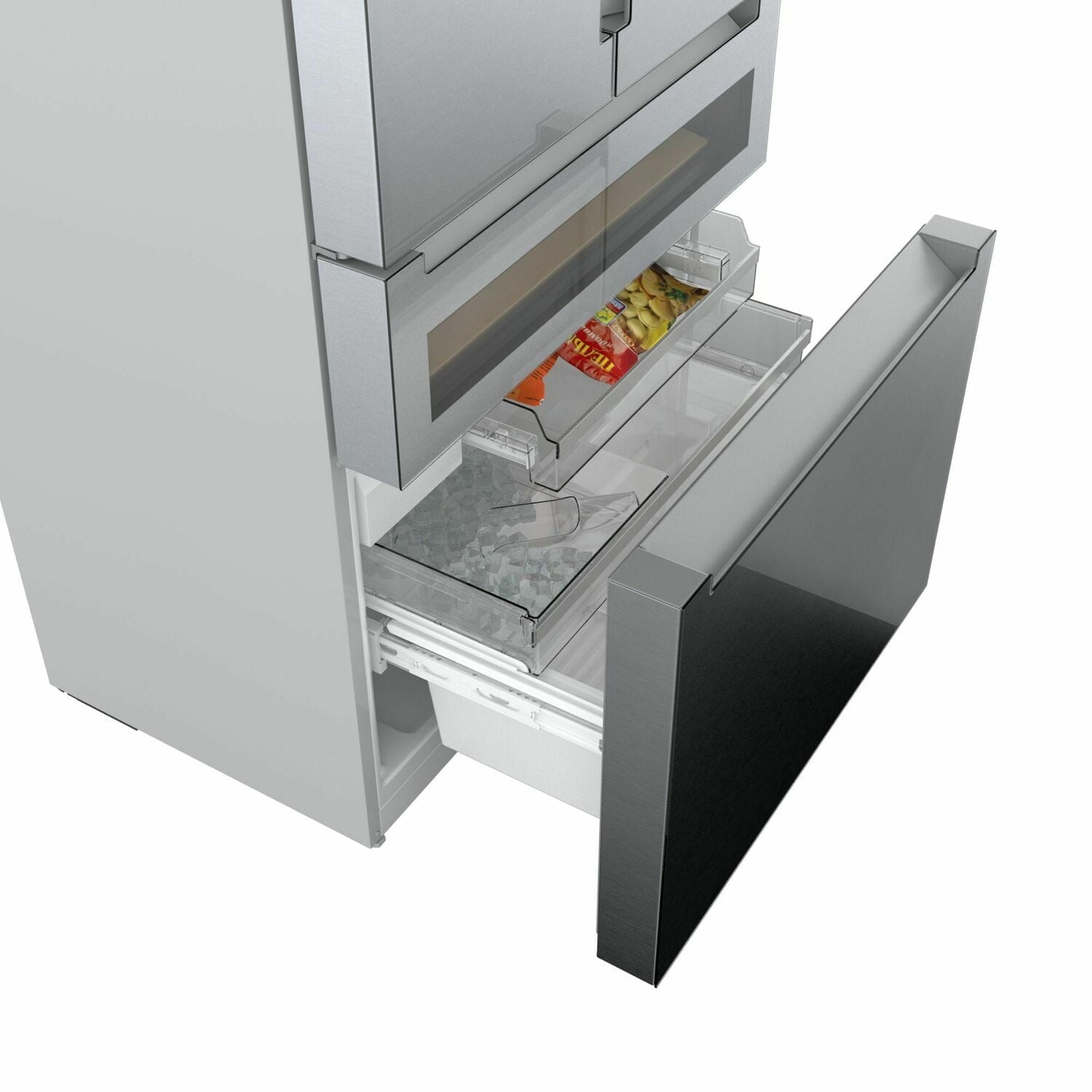 Bosch B36CL81ENG 800 Series French Door Bottom Mount Refrigerator 36'' Easy Clean Stainless Steel B36Cl81Eng
