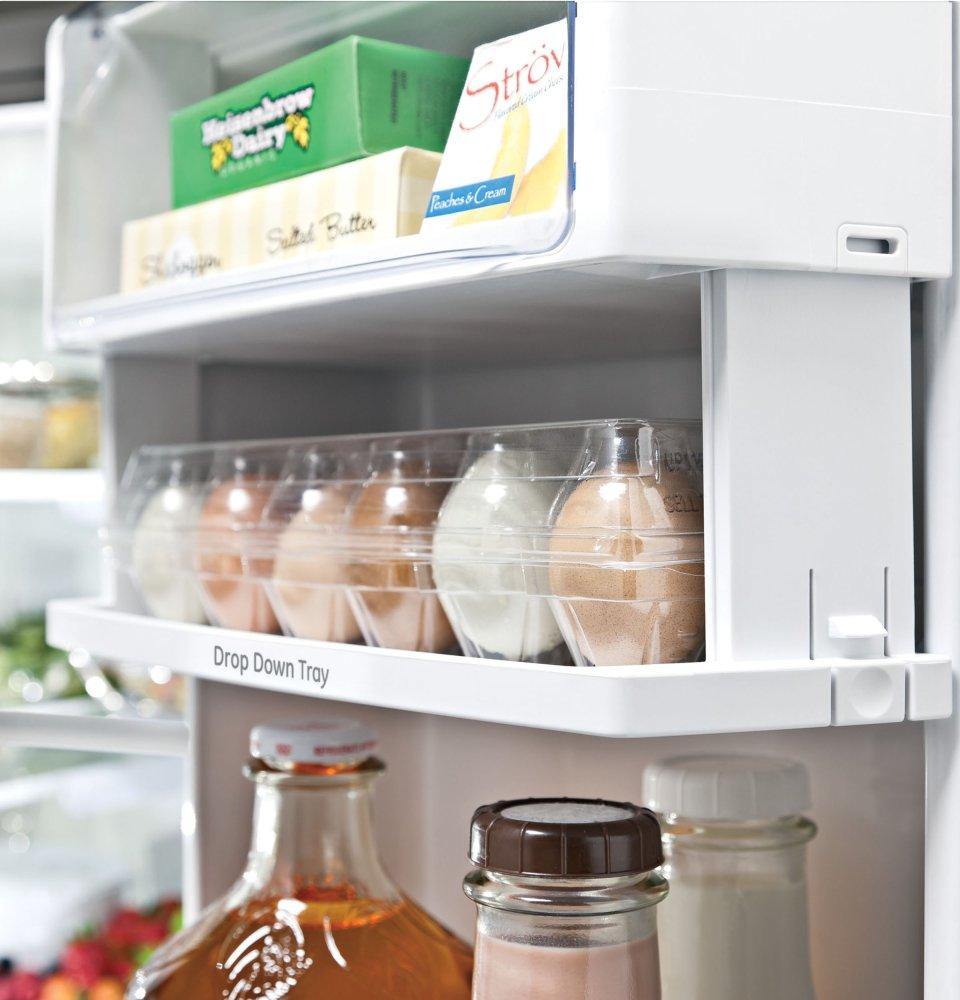 Ge Appliances PYE22KBLTS Ge Profile™ Series Energy Star® 22.1 Cu. Ft. Counter-Depth French-Door Refrigerator With Hands-Free Autofill