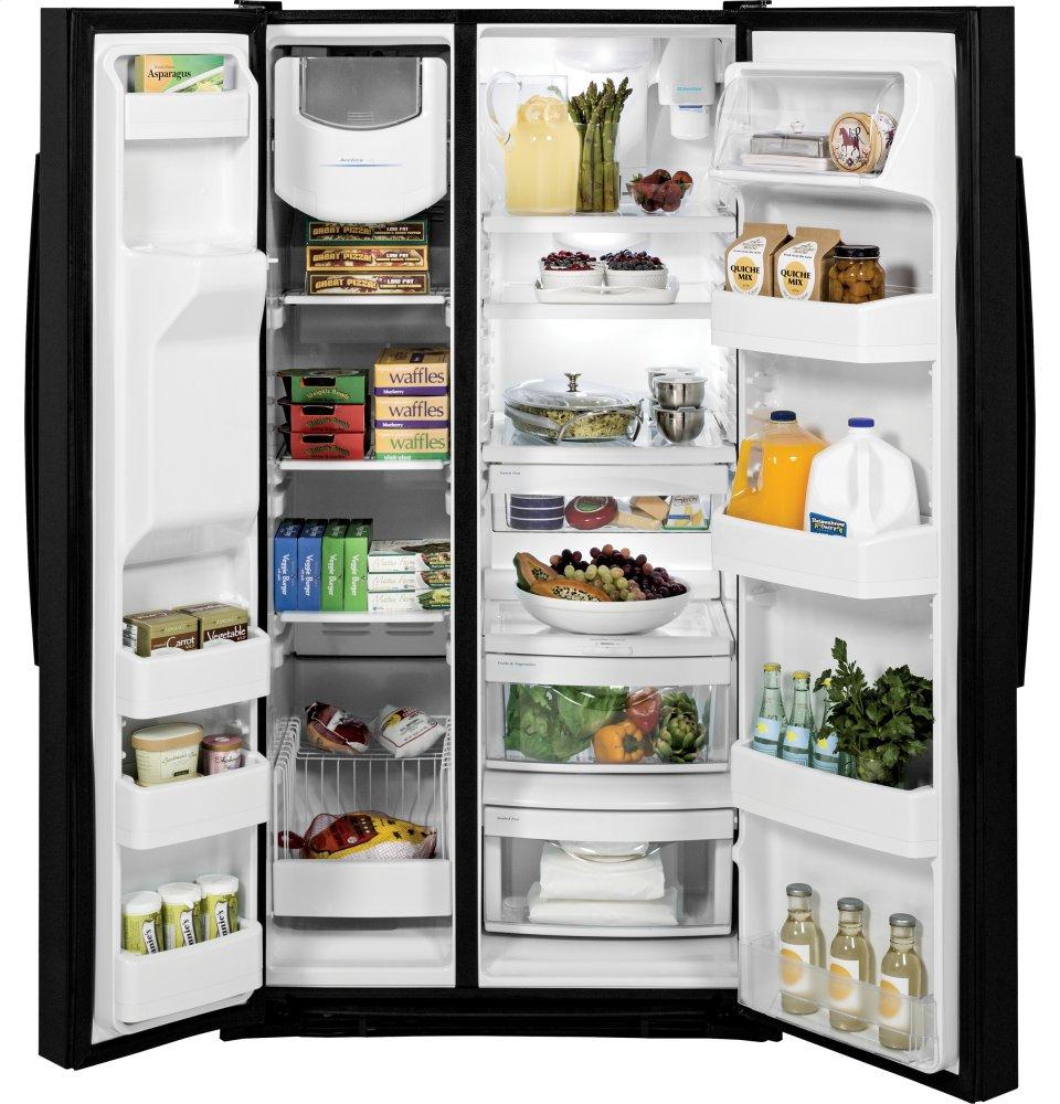 Ge Appliances GSS25GGHBB Ge® 25.3 Cu. Ft. Side-By-Side Refrigerator