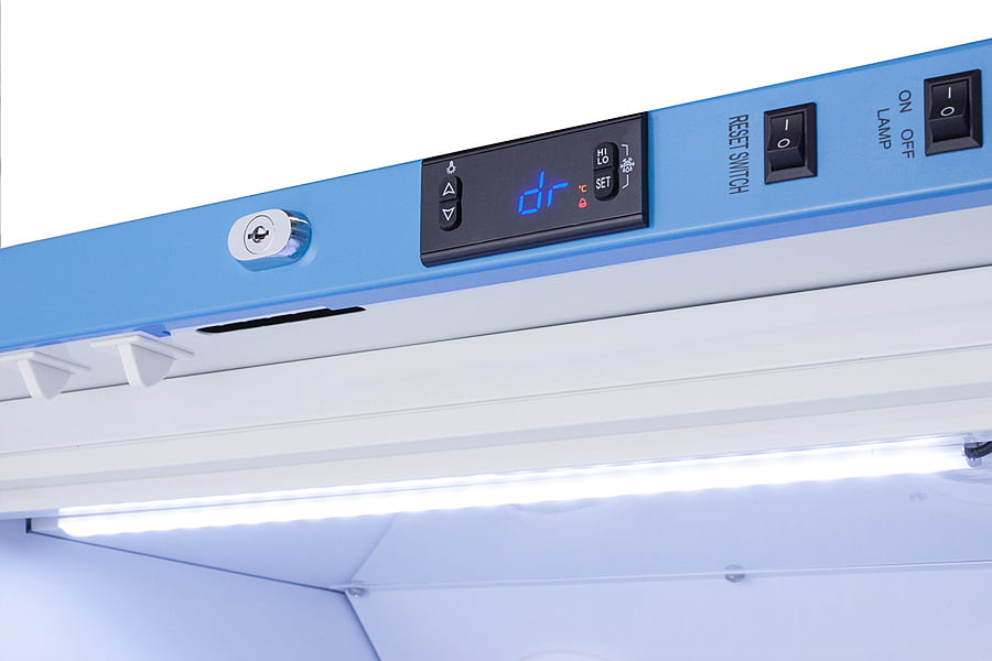 Summit ARG12PV Performance Series Pharma-Vac 12 Cu.Ft. Upright Glass Door Commercial All-Refrigerator For The Display And Refrigeration Of Vaccines