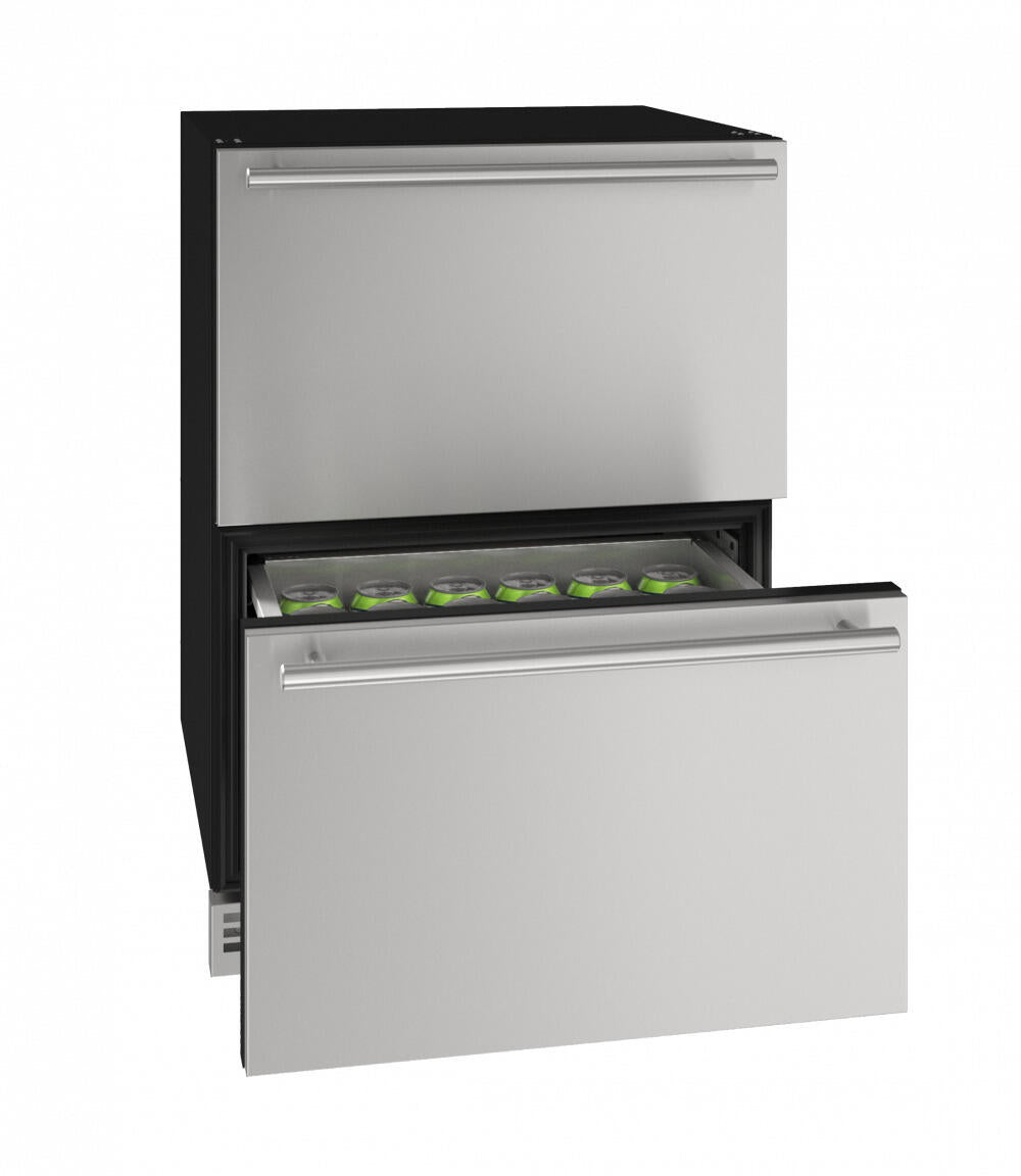 U-Line UHDR124SS61A Hdr124 24" Refrigerator Drawers With Stainless Solid Finish (115V/60 Hz Volts /60 Hz Hz)