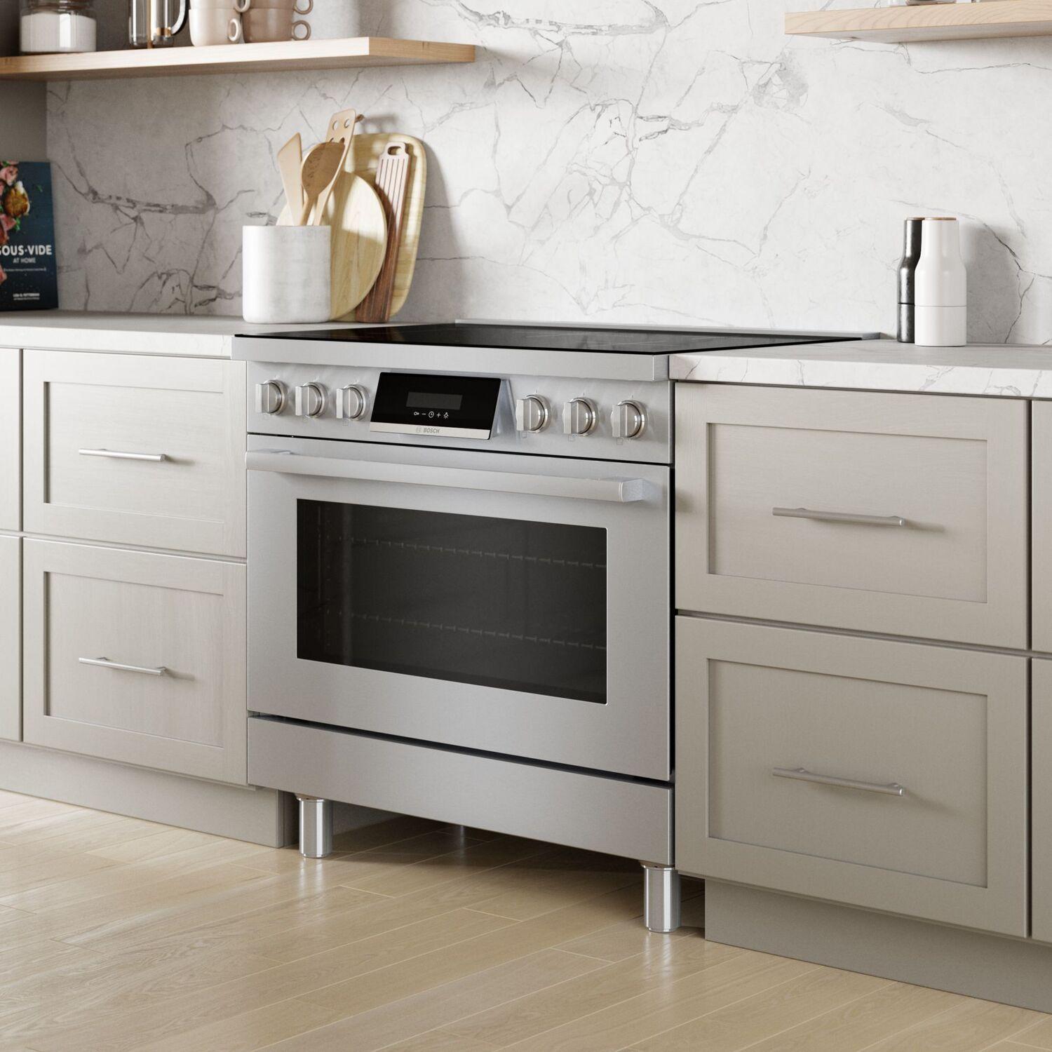 Bosch HIS8655U 800 Series Induction Freestanding Range 36'' Stainless Steel His8655U