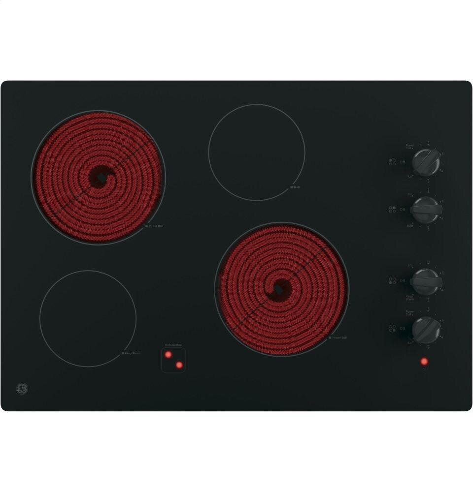 Ge Appliances JP3030DJBB Ge® 30" Built-In Knob Control Electric Cooktop