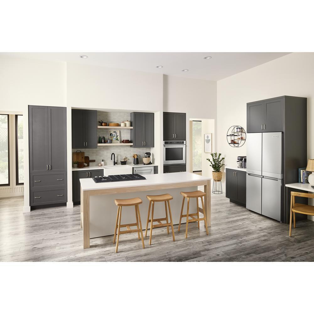 Kitchenaid KRQC506MPS 19.4 Cu. Ft. 36-Inch Wide Counter-Depth 4-Door Refrigerator With Printshield™ Finish
