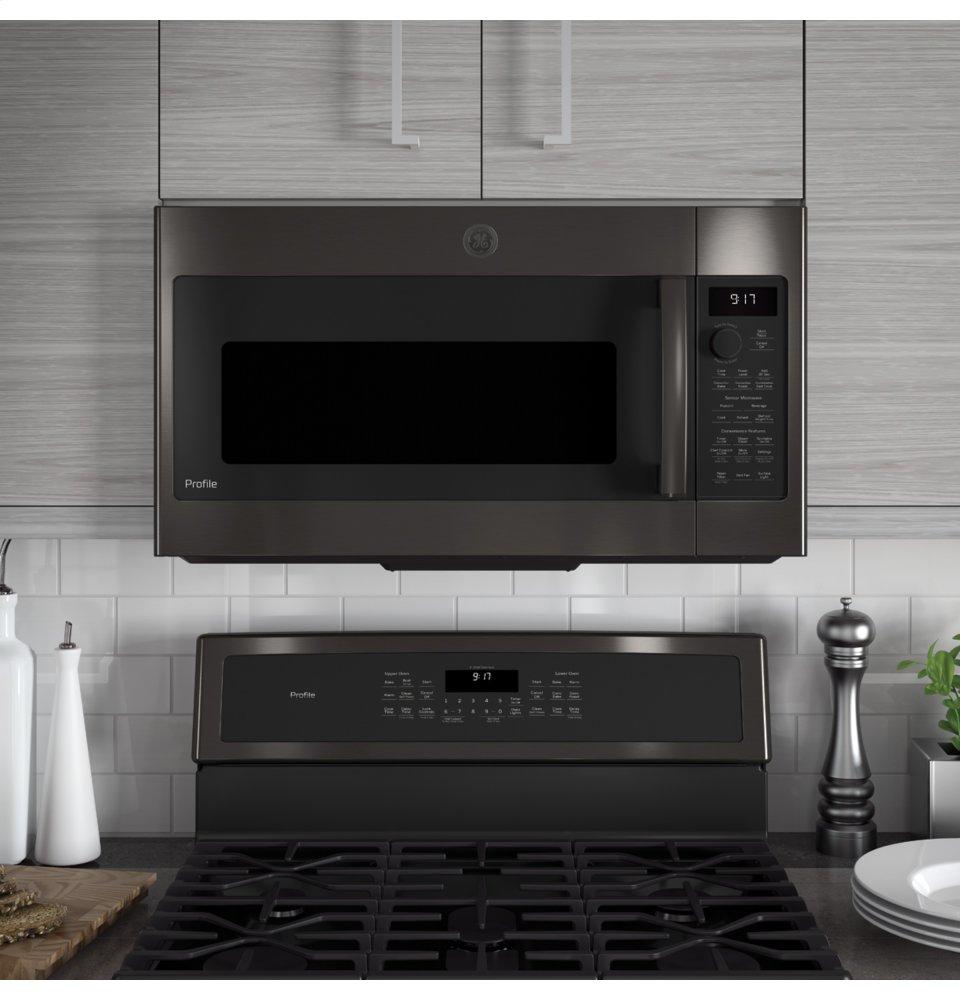 Ge Appliances PVM9179BLTS Ge Profile™ 1.7 Cu. Ft. Convection Over-The-Range Microwave Oven