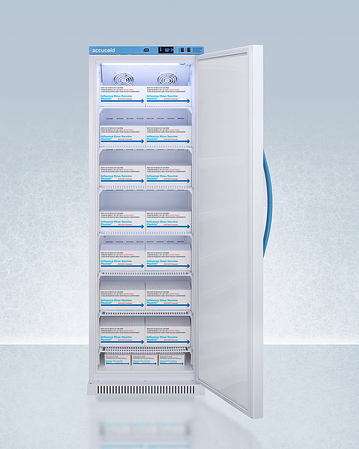 Summit ARS15PVDL2B Performance Series Pharma-Vac 15 Cu.Ft. Upright All-Refrigerator For Vaccine Storage With Factory-Installed Data Logger, With Antimicrobial Silver-Ion Handle And Hospital Grade Cord With 'Green Dot' Plug