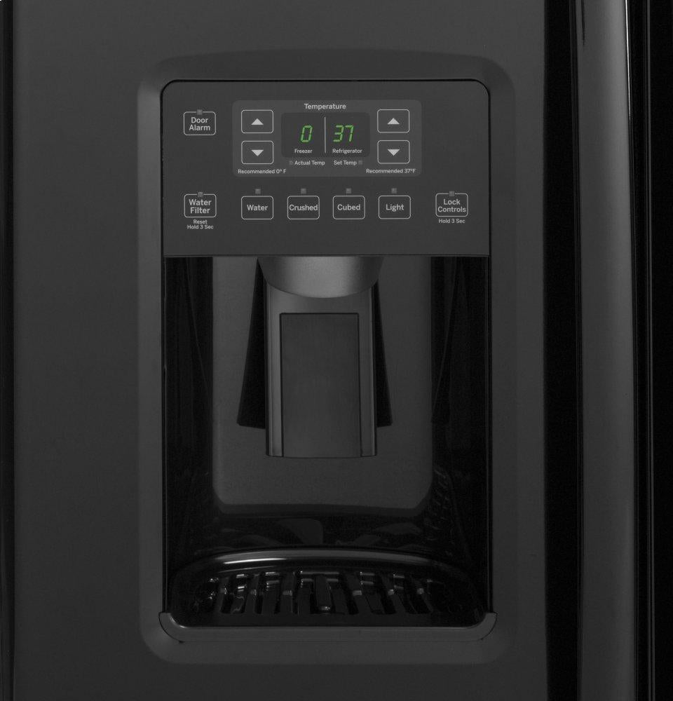 Ge Appliances GZS22DGJBB Ge® 21.9 Cu. Ft. Counter-Depth Side-By-Side Refrigerator