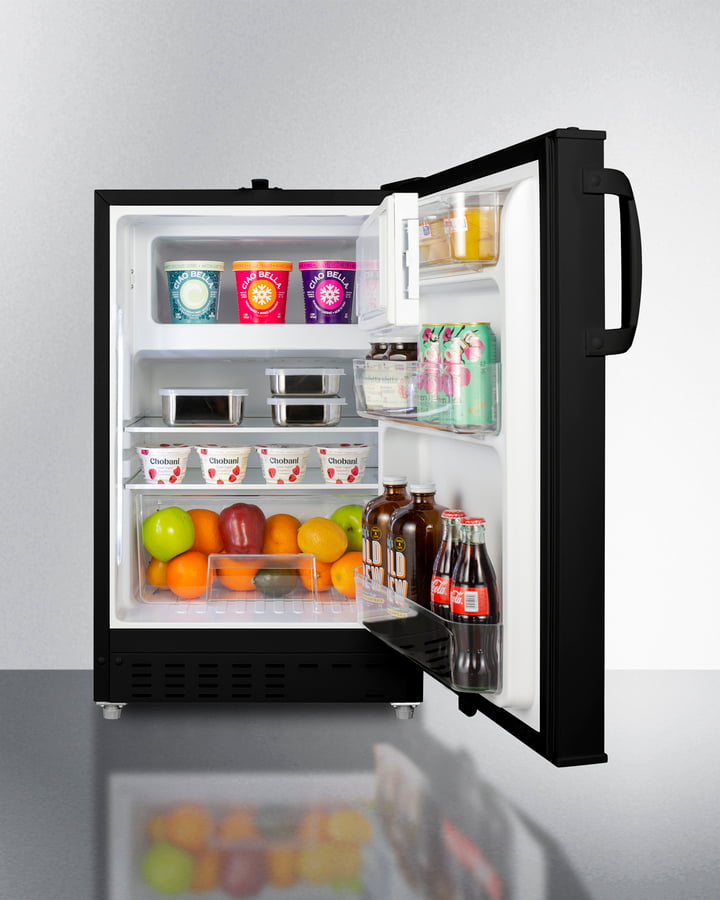 Summit ALRF49B 20" Wide Built-In Refrigerator-Freezer, Ada Compliant