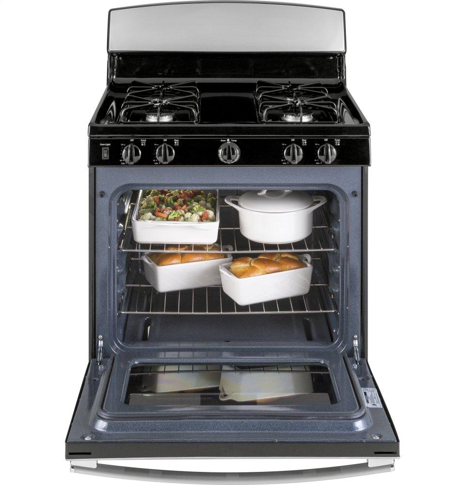 Ge Appliances JGBS30REKSS Ge® 30" Free-Standing Gas Range