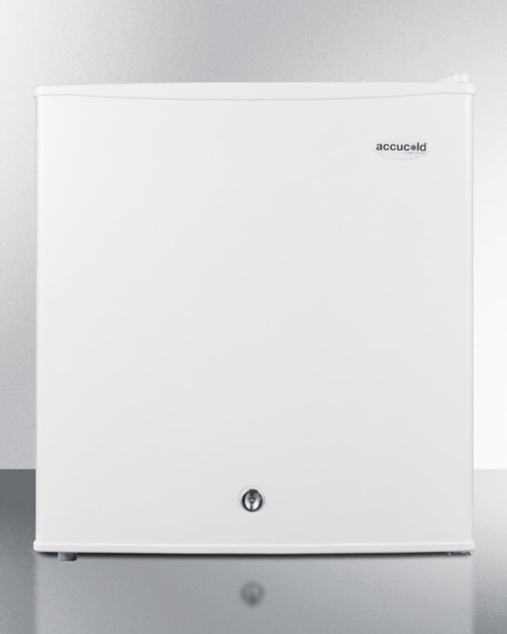 Summit S19LWH Compact Refrigerator-Freezer With Front-Mounted Lock For General Purpose Use; Replaces S19L