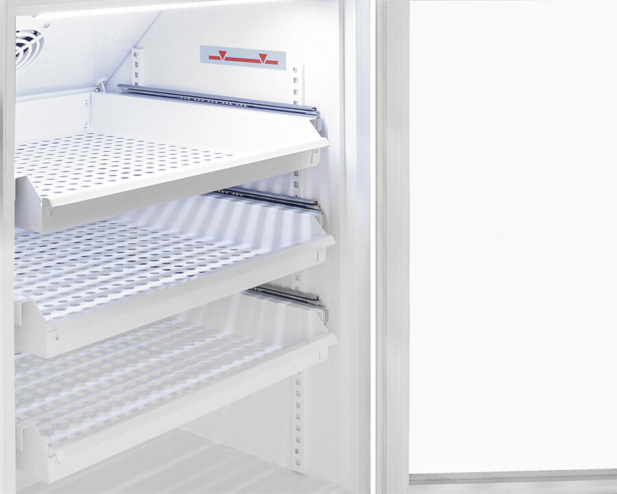 Summit ARG6PVDR Performance Series Pharma-Vac 6 Cu.Ft. Freestanding, Ada Height All-Refrigerator For Vaccines Storage With Three Removable Ventilated Drawers, Antimicrobial Silver Ion Handle, And Hospital Grade Cord With 'Green Dot' Plug