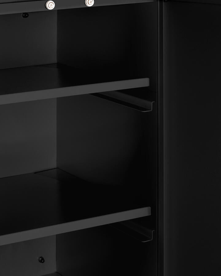 Summit CAB12TALLBLK 12" Wide Wall Cabinet