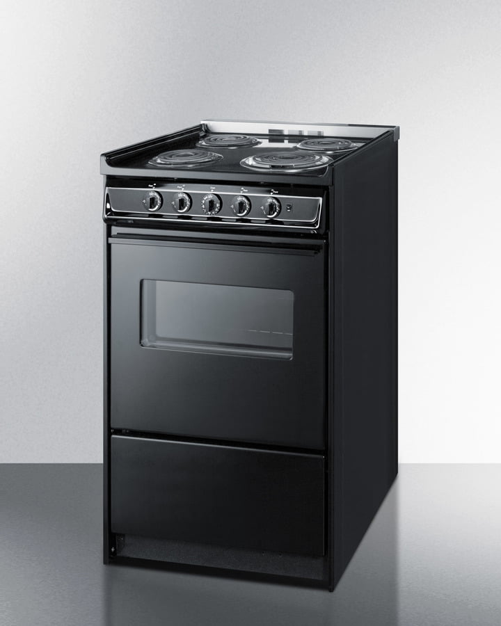 Summit TEM110CRW 20" Wide Electric Coil Range