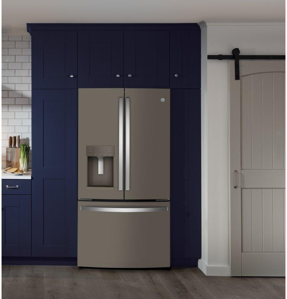 Ge Appliances GYE22GMNES Ge® Energy Star® 22.1 Cu. Ft. Counter-Depth French-Door Refrigerator