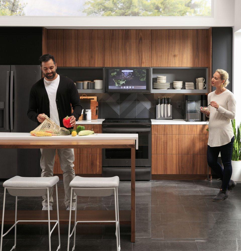 Ge Appliances PHS930BPTS Ge Profile™ 30" Smart Slide-In Front-Control Induction And Convection Range With No Preheat Air Fry