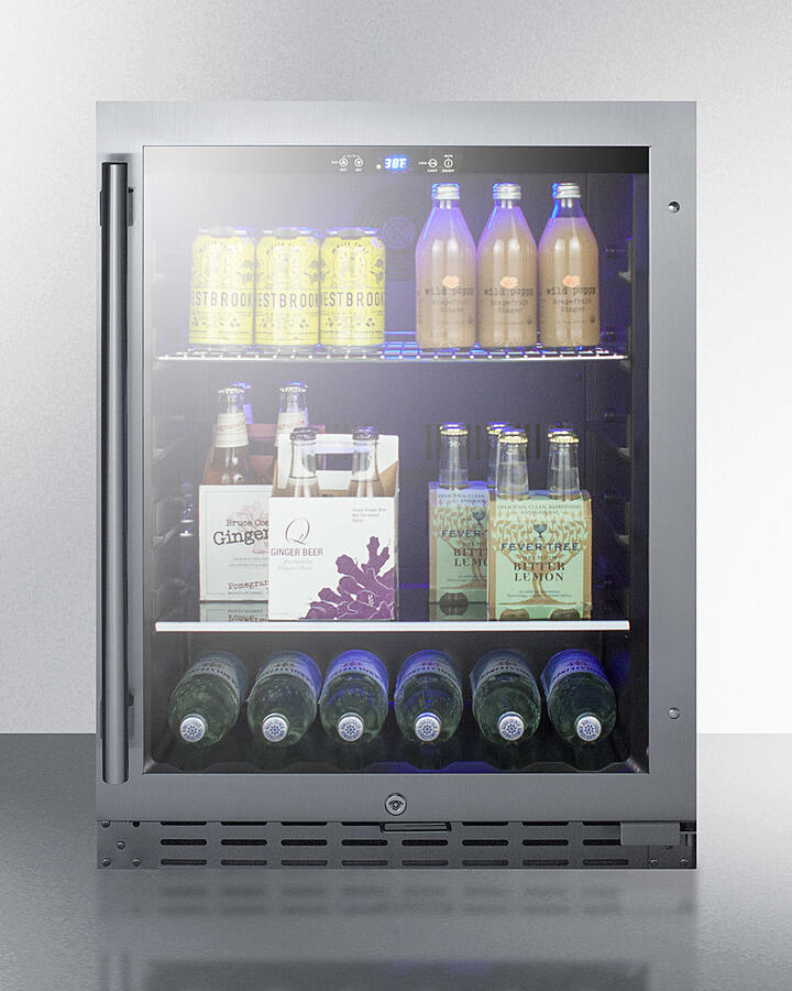 Summit ALBV2466CSS 24" Wide Built-In Beverage Cooler, Ada Compliant