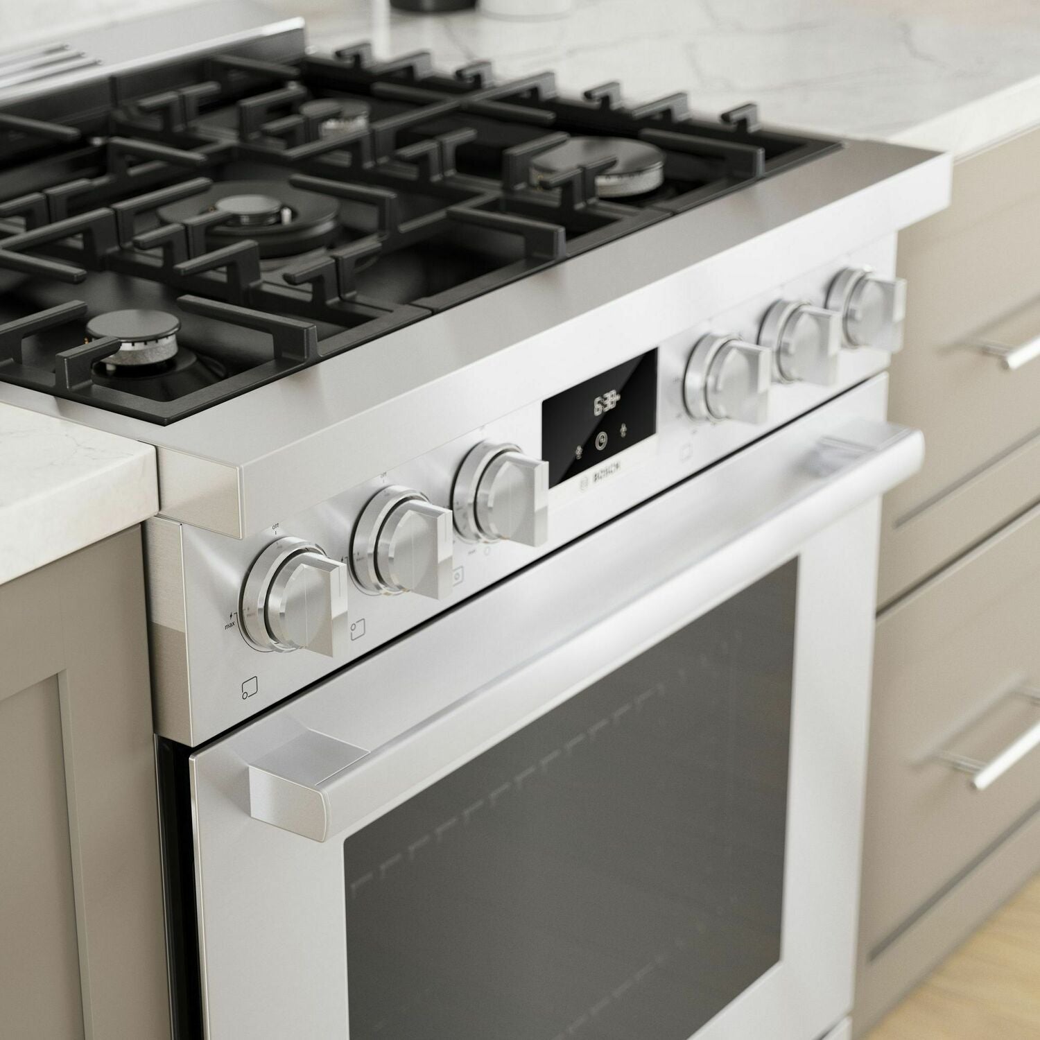 Bosch HGS8055UC 800 Series Gas Freestanding Range 30'' Stainless Steel Hgs8055Uc
