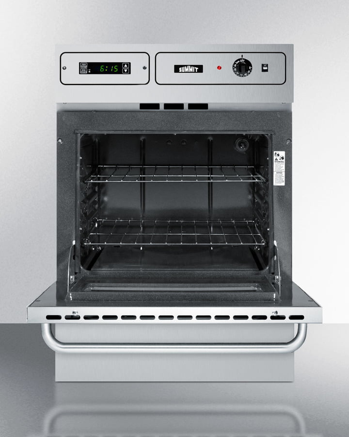 Summit TTM7882BKW 24" Wide Gas Wall Oven