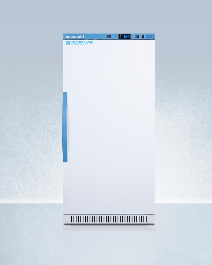 Summit ARS8PVDR Performance Series Pharma-Vac 8 Cu.Ft. Upright All-Refrigerator For Vaccine Storage With Four Ventilated Removable Drawers, Antimicrobial Silver-Ion Handle, And A Hospital Grade Cord With 'Green Dot' Plug