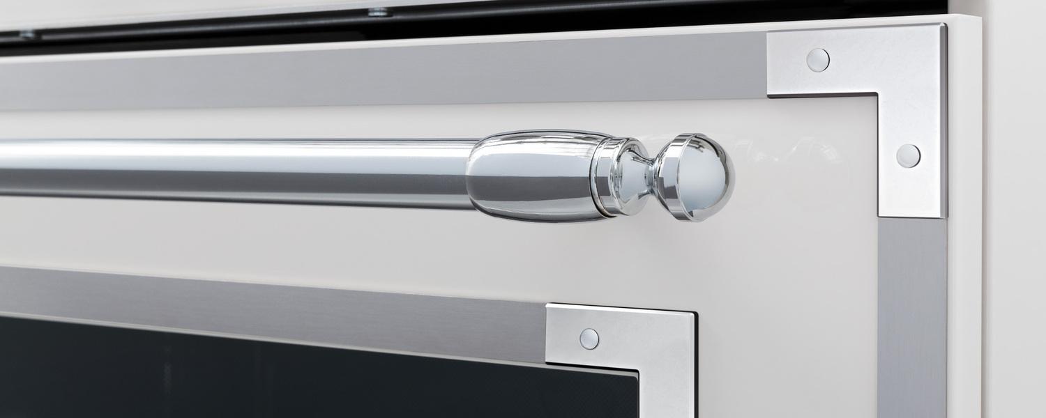 Bertazzoni HER486BTFGMNET 48 Inch All-Gas Range 6 Brass Burner And Griddle Nero Matt