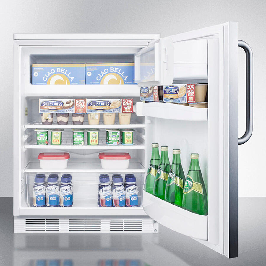 Summit CT66LWSSTB 24" Wide Refrigerator-Freezer