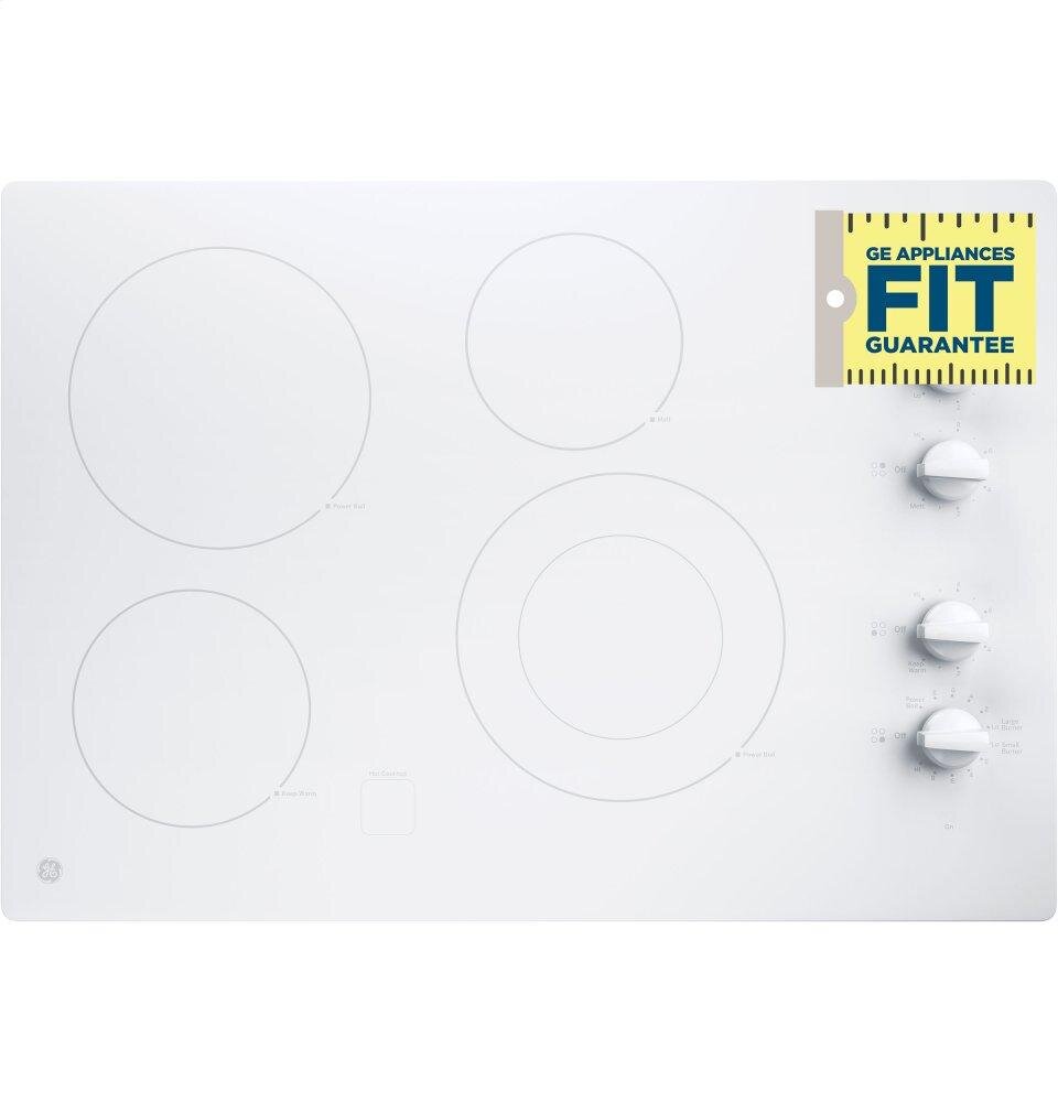 Ge Appliances JP3530TJWW Ge® 30" Built-In Knob Control Electric Cooktop