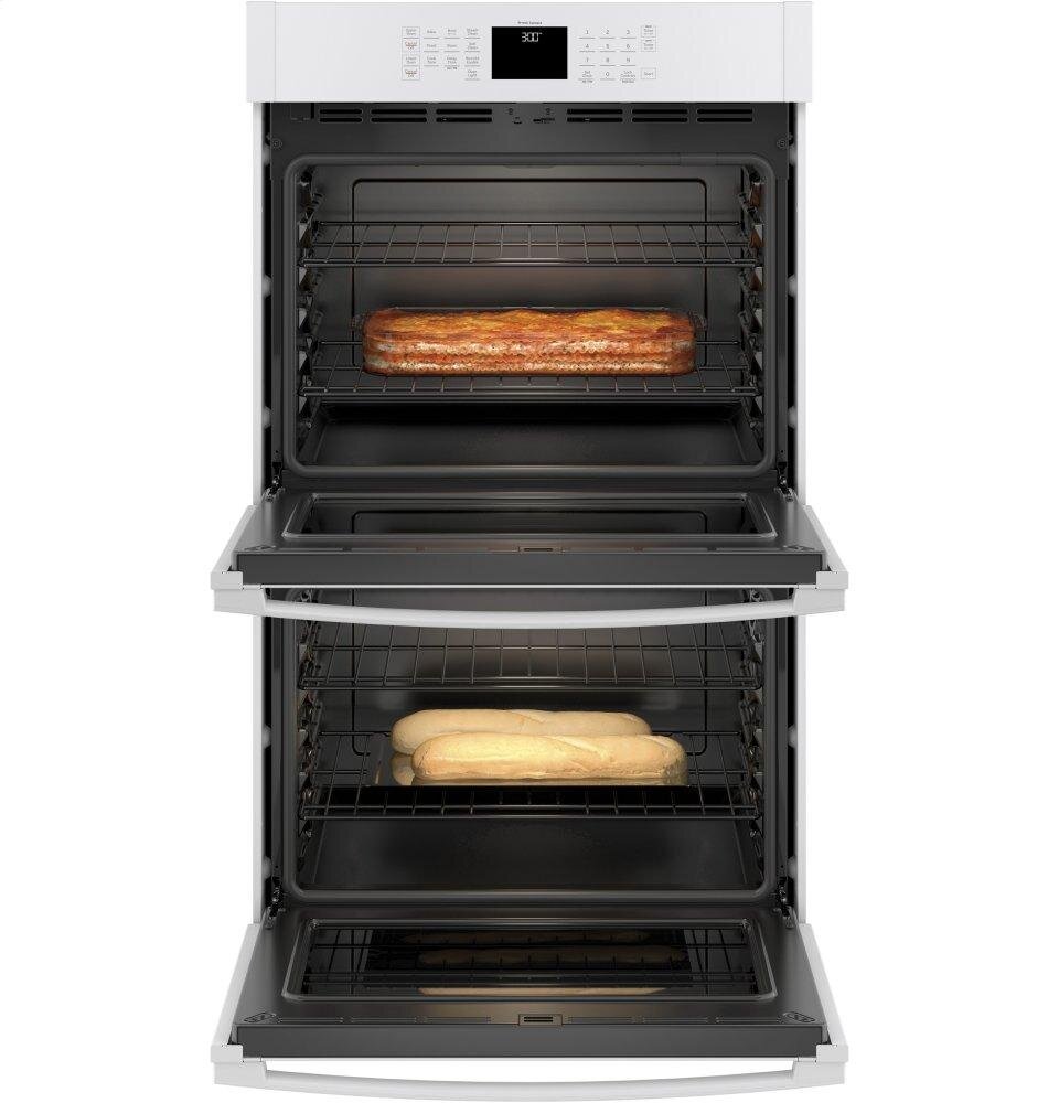 Ge Appliances JTD3000DNWW Ge® 30" Smart Built-In Self-Clean Double Wall Oven With Never-Scrub Racks