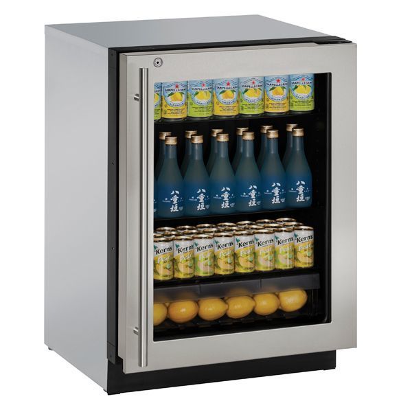 U-Line U3024RGLS15B 3024Rgl 24" Refrigerator With Stainless Frame Finish (115 V/60 Hz Volts /60 Hz Hz)