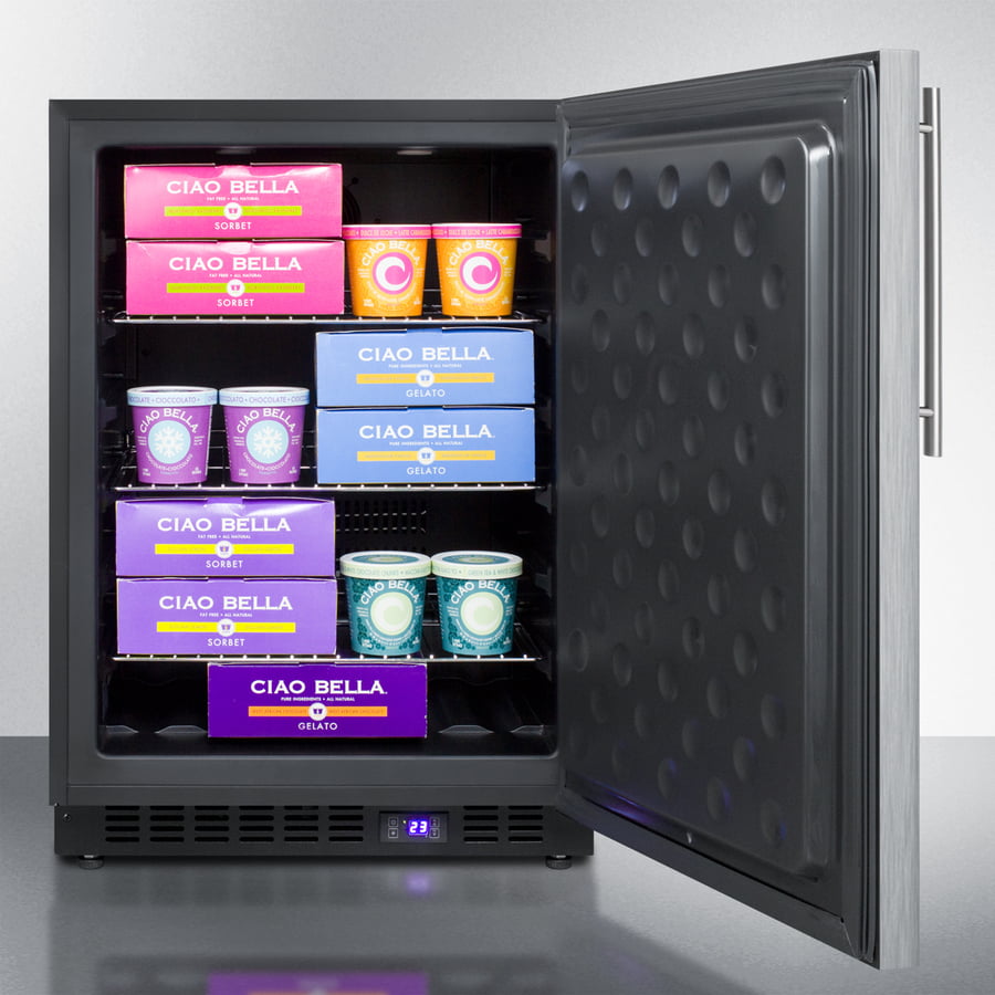 Summit SCFF53BXCSSHV 24" Wide Built-In All-Freezer