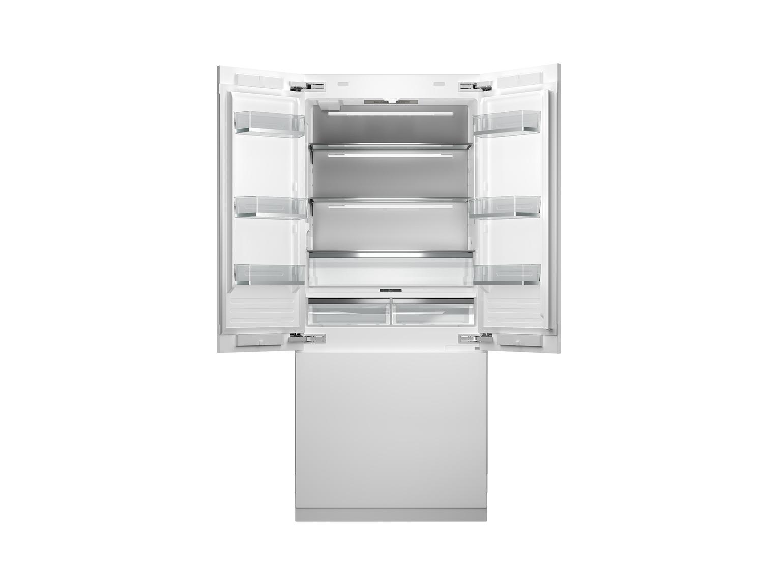 Bertazzoni REF36FDBZPNV 36 Inch Built-In French Door Refrigerator With Ice Maker And Internal Water Dispenser Panel Ready