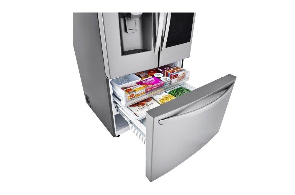 Lg LRFVS3006S 30 Cu. Ft. Smart Wi-Fi Enabled Instaview™ Door-In-Door® Refrigerator With Craft Ice™ Maker