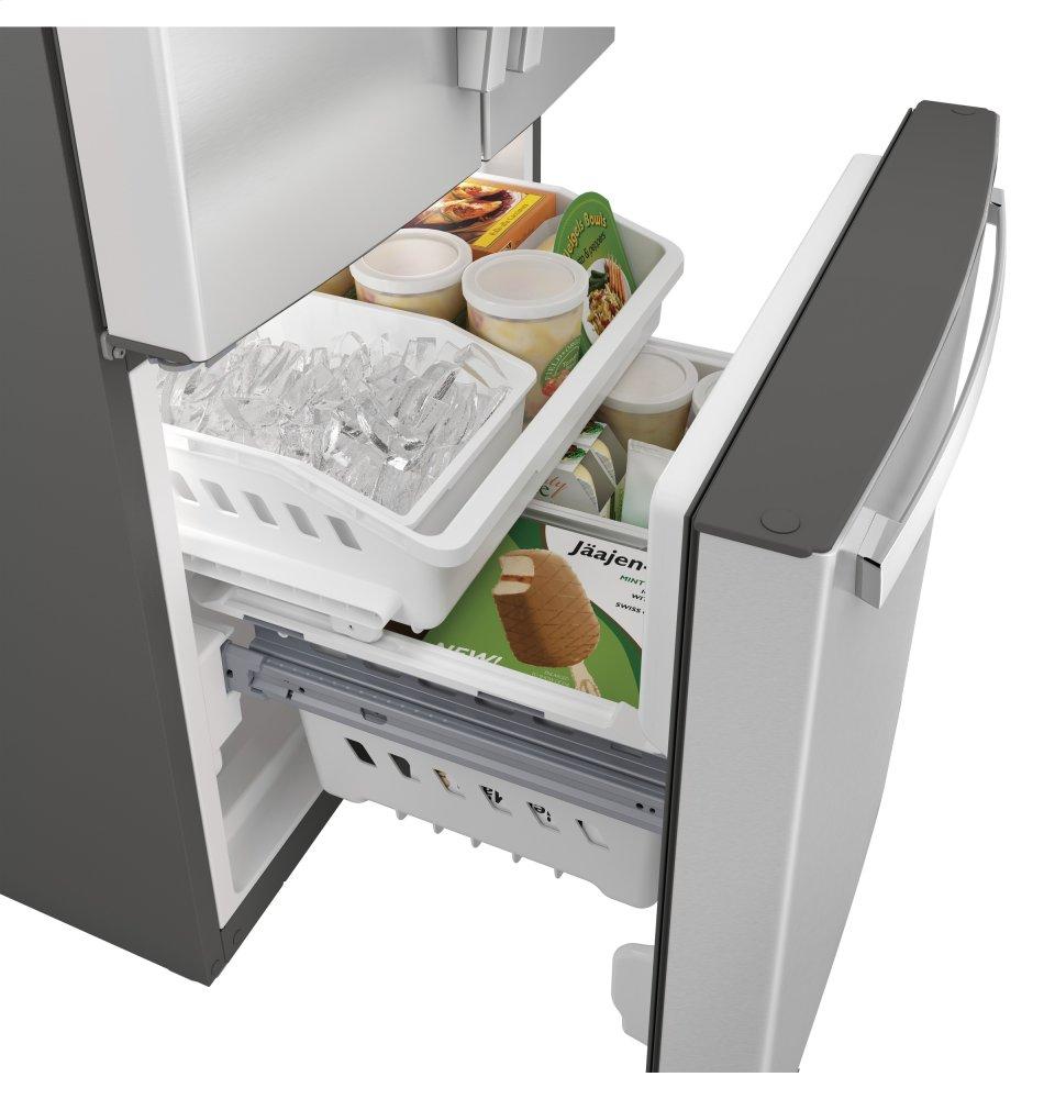 Ge Appliances GNE21FSKSS Ge® Energy Star® 20.8 Cu. Ft. French-Door Refrigerator