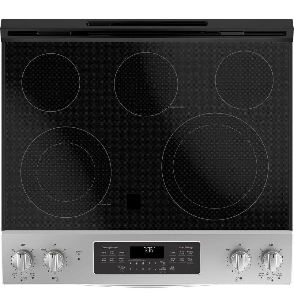 Ge Appliances JS760SLSS Ge® 30" Slide-In Electric Convection Range