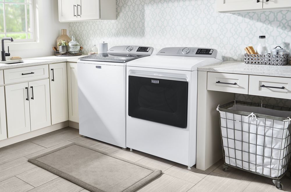 Maytag MGD6230RHW Smart Capable Top Load Gas Dryer With Extra Power Button - 7.4 Cu. Ft.